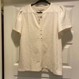 Cream gauze style top